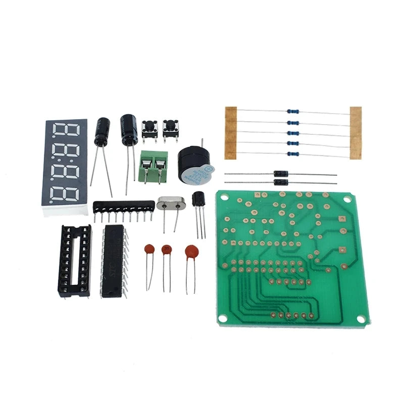 AT89C2051 Digital 4 Bits Electronic Clock Electronic Production Suite DIY Kit