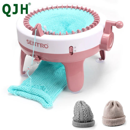 SENTRO 40/48Needle Knitting Machine-Fabric Creation-Dual Knit Loom Kit Stylish Hat,Scarves& Sock-Ideal DIY Gift for Craft Lovers