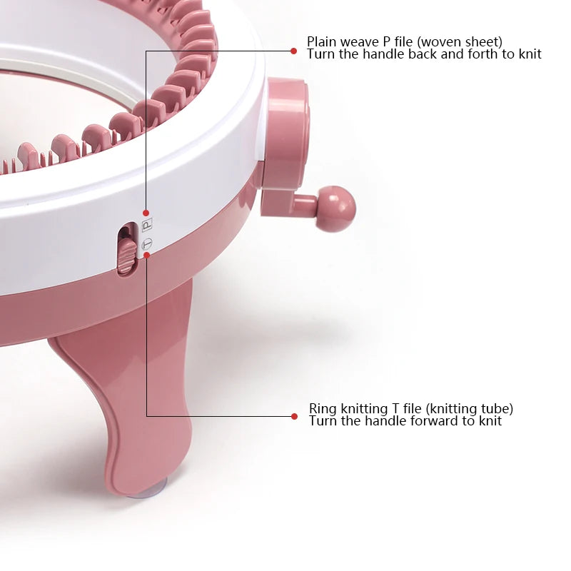 SENTRO 40/48Needle Knitting Machine-Fabric Creation-Dual Knit Loom Kit Stylish Hat,Scarves& Sock-Ideal DIY Gift for Craft Lovers