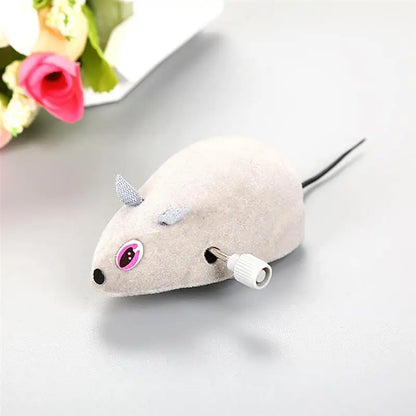 RC Toy Wireless Winding Mechanism Mouse Cat Toy For Cat Dog Pet Trick Playing Toy Plush Rat Mechanical Motion Rats Dropshipping