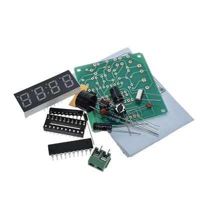 AT89C2051 Digital 4 Bits Electronic Clock Electronic Production Suite DIY Kit