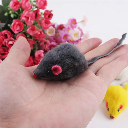 RC Toy Wireless Winding Mechanism Mouse Cat Toy For Cat Dog Pet Trick Playing Toy Plush Rat Mechanical Motion Rats Dropshipping