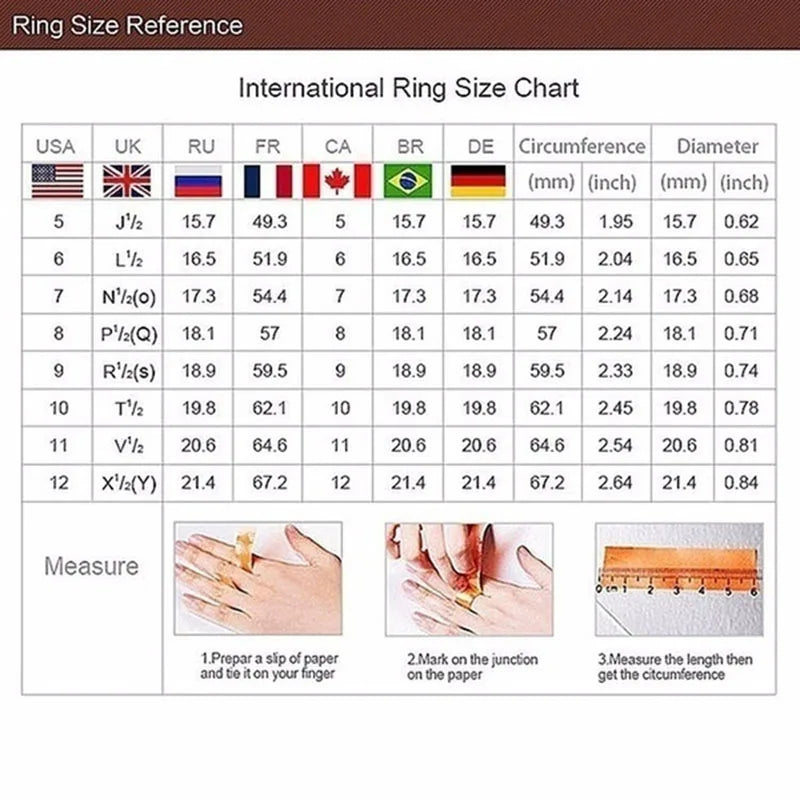 Luxury Women's Fashion Wedding Rings Set Fashion Silver Color Inlaid with White Zircon Engagement Rings for Women