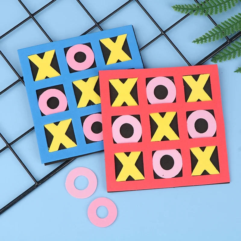 1PC Parent-Child Leisure Board Game Jiugongge XO Chessboard Funny Developing Intelligent Educational Tic Tac Toe Toy Kids Gift