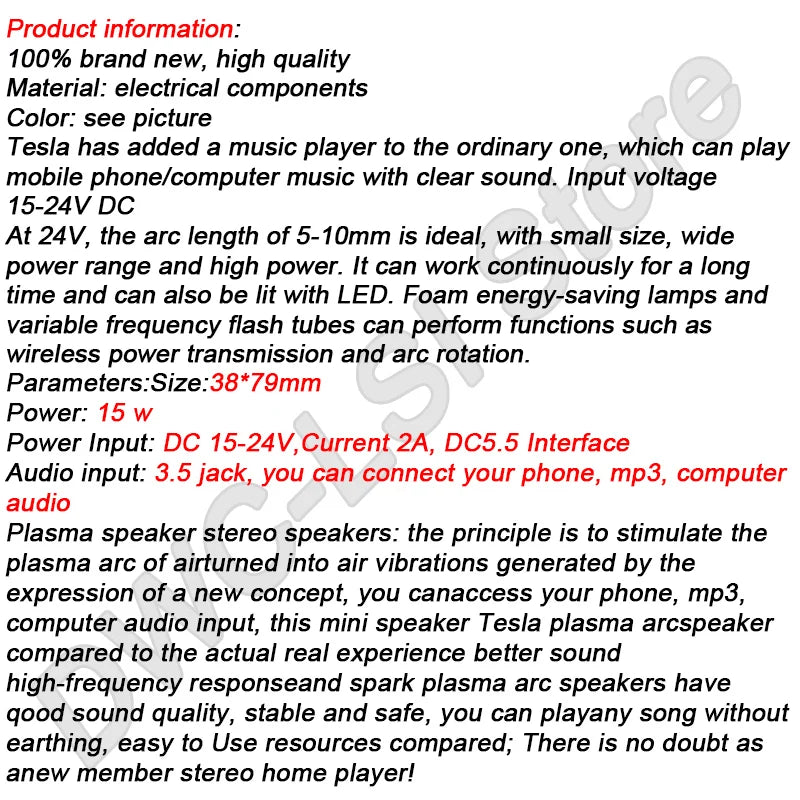 Tesla Coil DIY Welding Kit Self-Made Arc Fun Coil Audio Electronic Production and Assembly Experiment