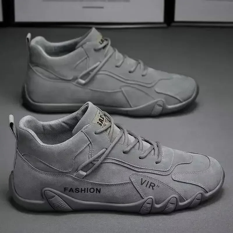 Men's breathable and anti slip work shoes, fashionable sports shoes, men's outdoor hiking shoes, skateboarding shoes