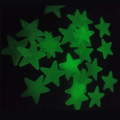 PVC Stars Glow Stickers Luminous In Dark Night Fluorescent Wall Art Decals For Kids Room Ceiling Home Festival Party Decoration