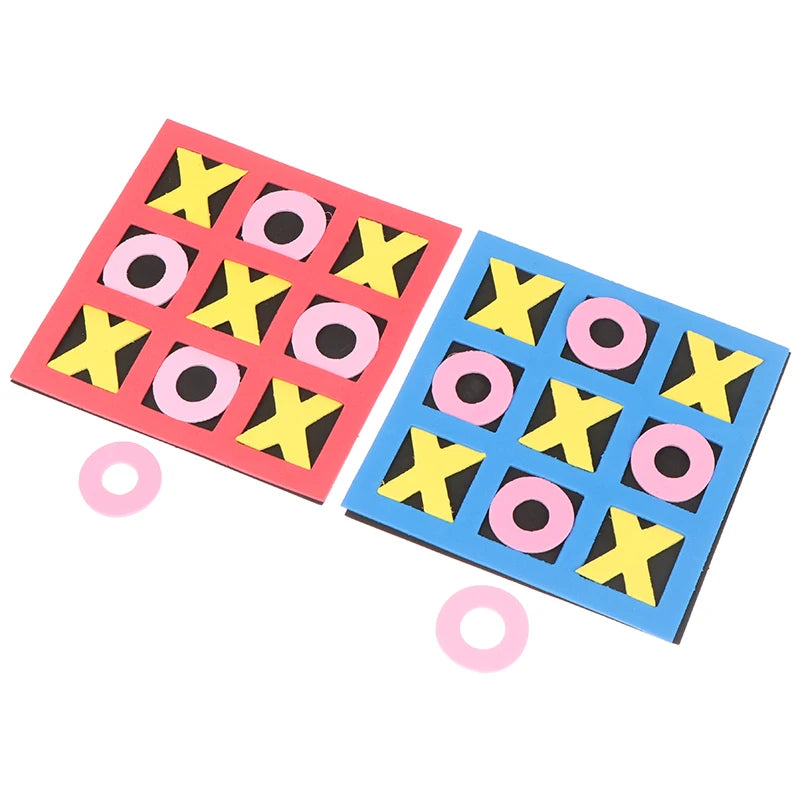 1PC Parent-Child Leisure Board Game Jiugongge XO Chessboard Funny Developing Intelligent Educational Tic Tac Toe Toy Kids Gift