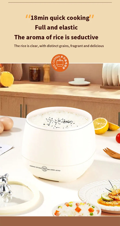 Electric Rice Cooker 220V Multi-function Non-Stick Cooker LED Smart Mini Rice Cooker Steamed Pot for Home EU UK Plug