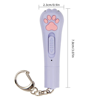 3-in-1 Interactive Usb Rechargeable Laser Cat Toy Infrared Light Laser Pattern Projection Cat Mint Toy Pet Supplies Scratching