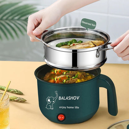 110/220V Mini Electric Cooker Non-stick Cooking 1-2 People Double Hot Pot steamer Hot Pot Multifunction Electric Cooker for Home