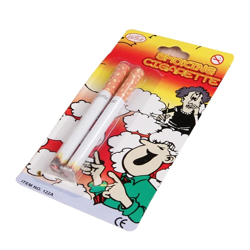 2 Pieces Fake Cigarette Toy for Kids&Adults Tricky Props Realistic Cigarette Trick Toy Paper Made Relieve Stress