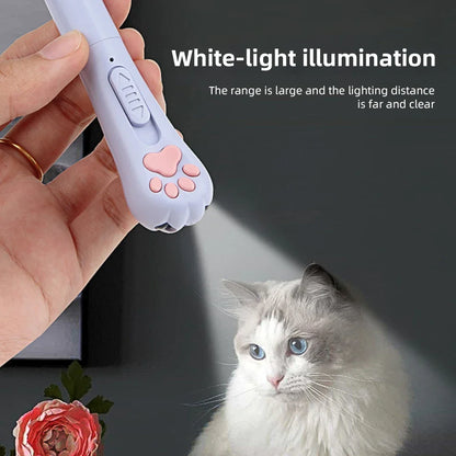 3-in-1 Interactive Usb Rechargeable Laser Cat Toy Infrared Light Laser Pattern Projection Cat Mint Toy Pet Supplies Scratching