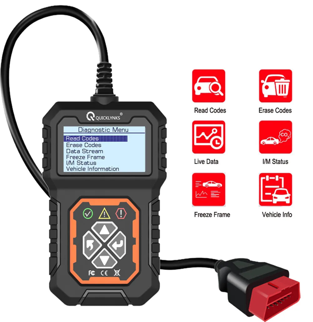 QUICKLYNKS T31 Car Full OBD2/EOBD Scanner Check Auto Engine System Diagnostic Tools Automotive Professional Code Reader Scanner