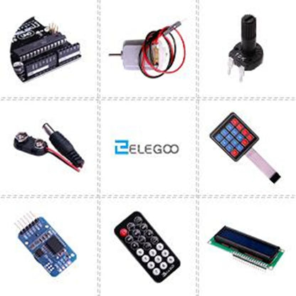 ELEGOO UNO R3 Project Most Complete Starter Kit with Tutorial Compatible with Arduino IDE (63 Items) DIY Electronic Kit