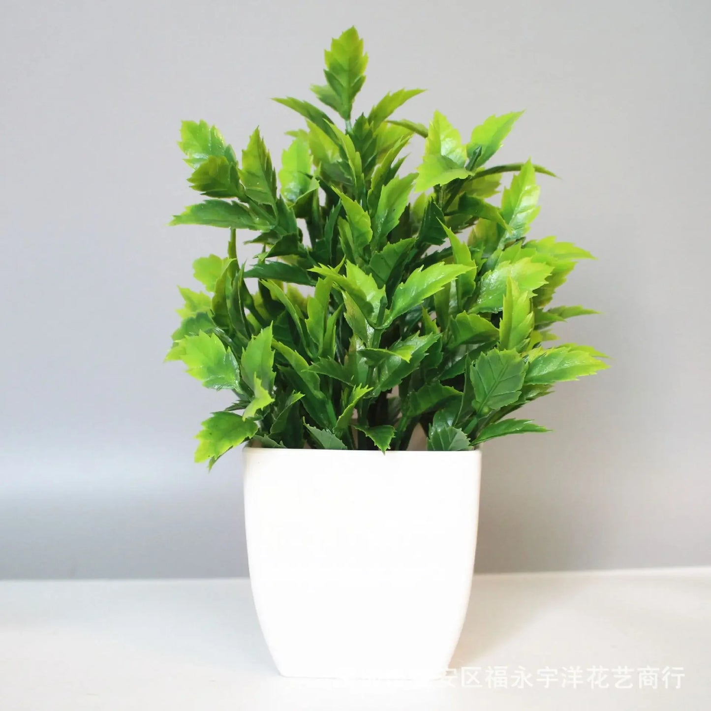 Artificial Bonsai Green Fake Plant Eucalyptus Flower Potted Plant for Indoor Outdoor Home Bedroom Garden Decoration Supplies