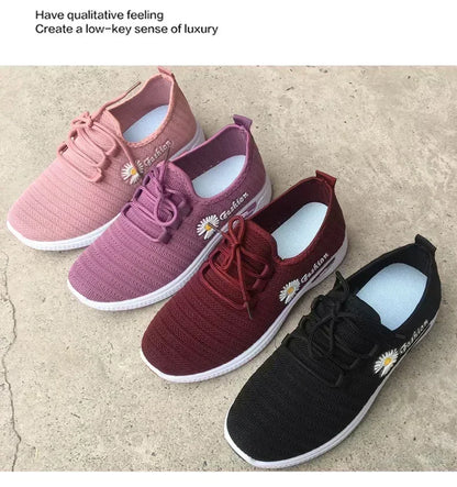 Women's Shoes Autumn New Style True Fly Weaving Old Beijing Cloth Shoes Little Daisy Women's Casual Sports Shoes Walking Shoes