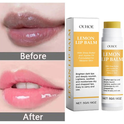 OUHOE Remove Dark Lip Balm Lightening Melanin Mask Gloss Oil Exfoliating Clean Moisturizer Korean Care Products Beauty Health