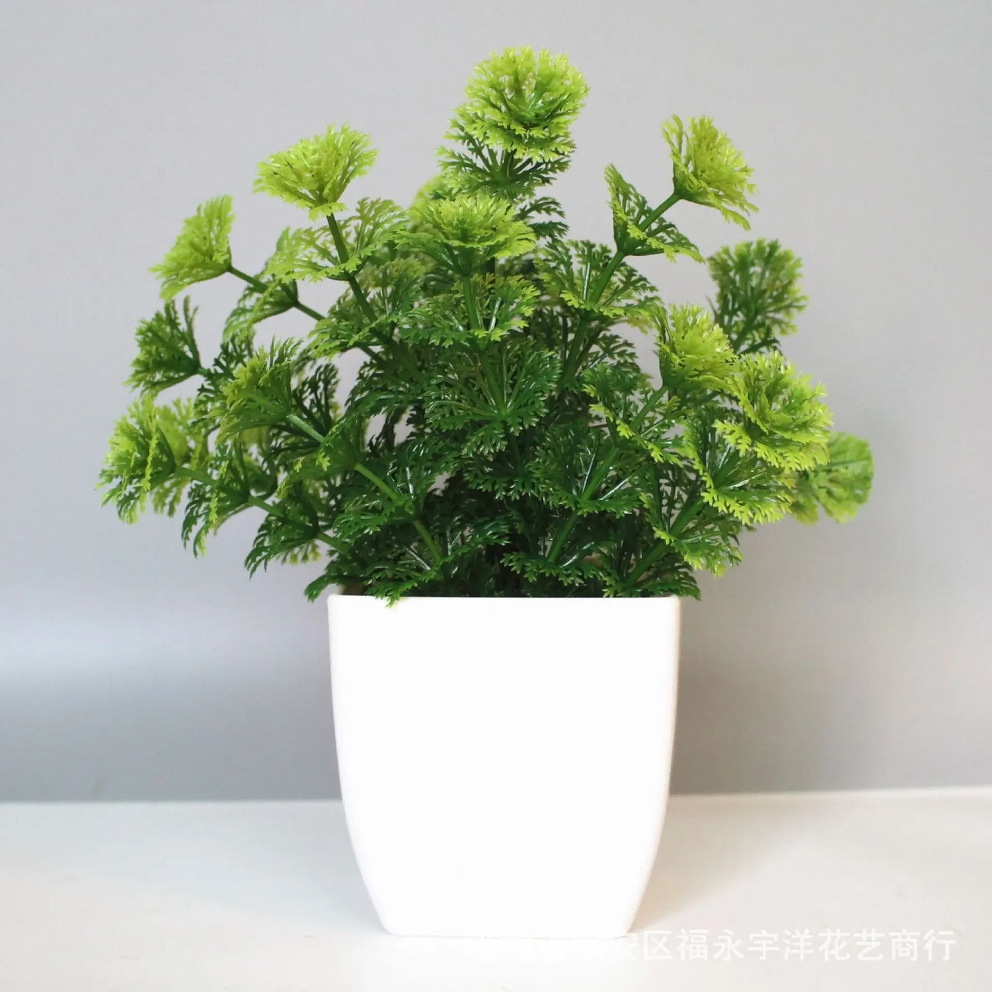 Artificial Bonsai Green Fake Plant Eucalyptus Flower Potted Plant for Indoor Outdoor Home Bedroom Garden Decoration Supplies