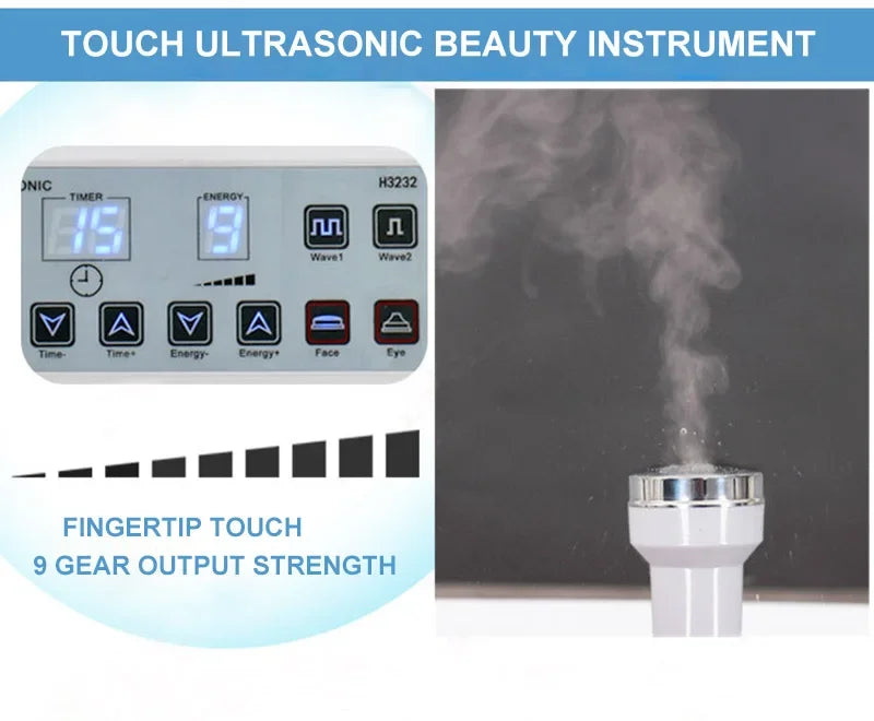 Three  one ultrasonic machine for deep cleaning and beauty removal of spots and tattoos ultrasonic facial and body skin machine