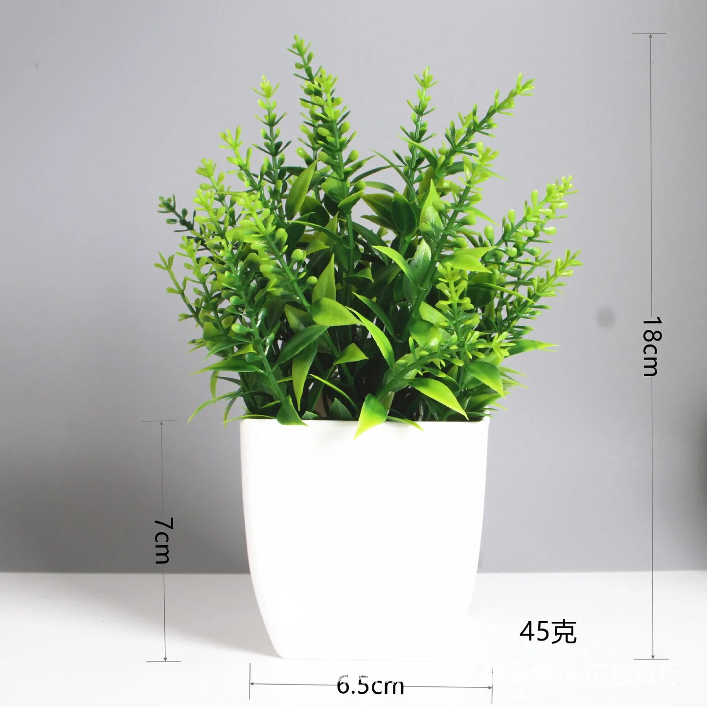 Artificial Bonsai Green Fake Plant Eucalyptus Flower Potted Plant for Indoor Outdoor Home Bedroom Garden Decoration Supplies