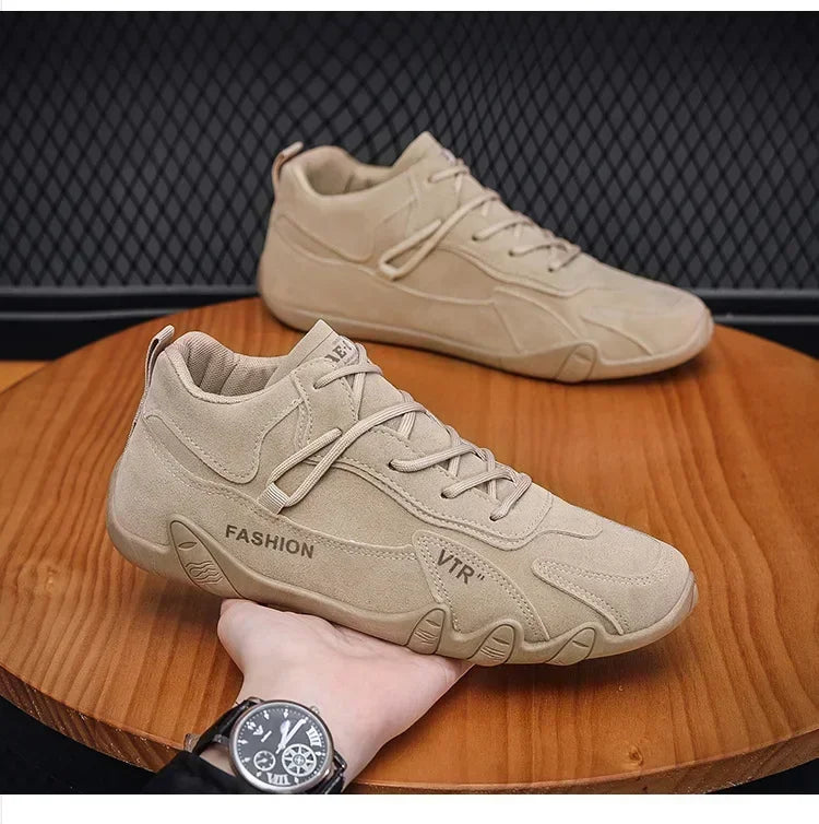 Men's breathable and anti slip work shoes, fashionable sports shoes, men's outdoor hiking shoes, skateboarding shoes