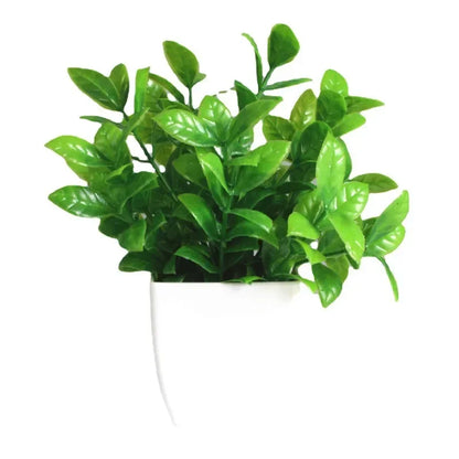 Artificial Bonsai Green Fake Plant Eucalyptus Flower Potted Plant for Indoor Outdoor Home Bedroom Garden Decoration Supplies