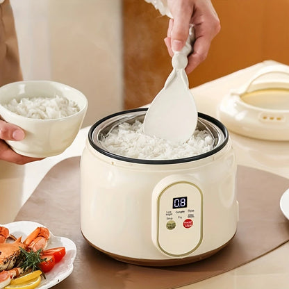 1.8L Electric Rice Cooker Portable MultiCooker Household Rice Pot Non-Stick Smart Low Sugar Cooking Machine for Kitchen and Home