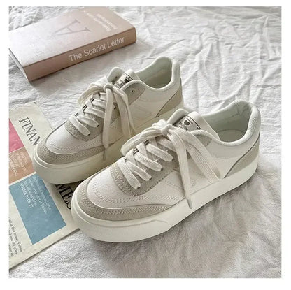 Thick-soled canvas shoes for women 2024 spring and autumn new niche original retro all-match sneakers Hong Kong style