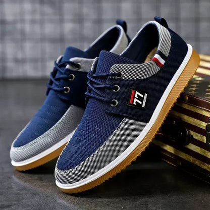 Men's casual shoes Vulcanized Work loafers Mesh Lightweight Man sports shoes Canvas Shoes for Men zapatos para hombres/2024