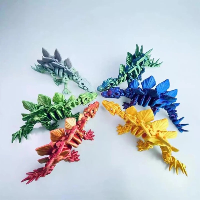 3D Printing Child Toys Collectible Dinosaurs Joint Movable Model Novelty Adult Toy Anti-stress Figurine Miniature Gift Desk