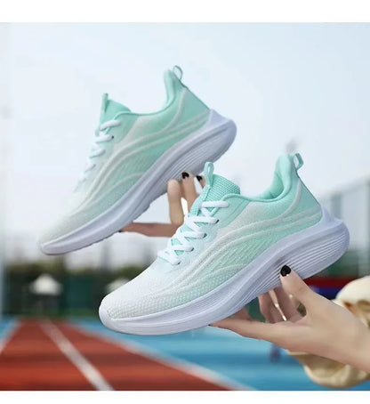 2024 Spring New Ultra-light Running Shoes Sports Women's Shoes Mesh Non-slip Breathable Soft-soled Lightweight Casual Shoes