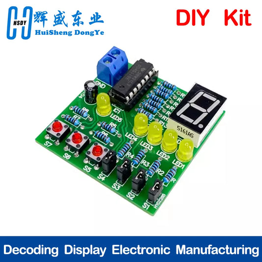 Decoding Display Electronic Manufacturing Loose Parts Training and Teaching Kit DIY Welding Matching Skills Simulation