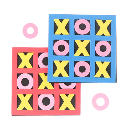 1PC Parent-Child Leisure Board Game Jiugongge XO Chessboard Funny Developing Intelligent Educational Tic Tac Toe Toy Kids Gift