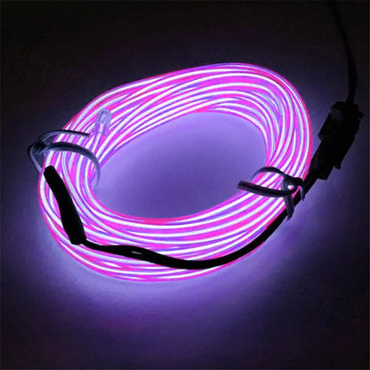 New Car Environment El Wire LED USB Flexible Neon Interior Lights Assembly RGB Light For Automotive Decoration Lighting Accessor