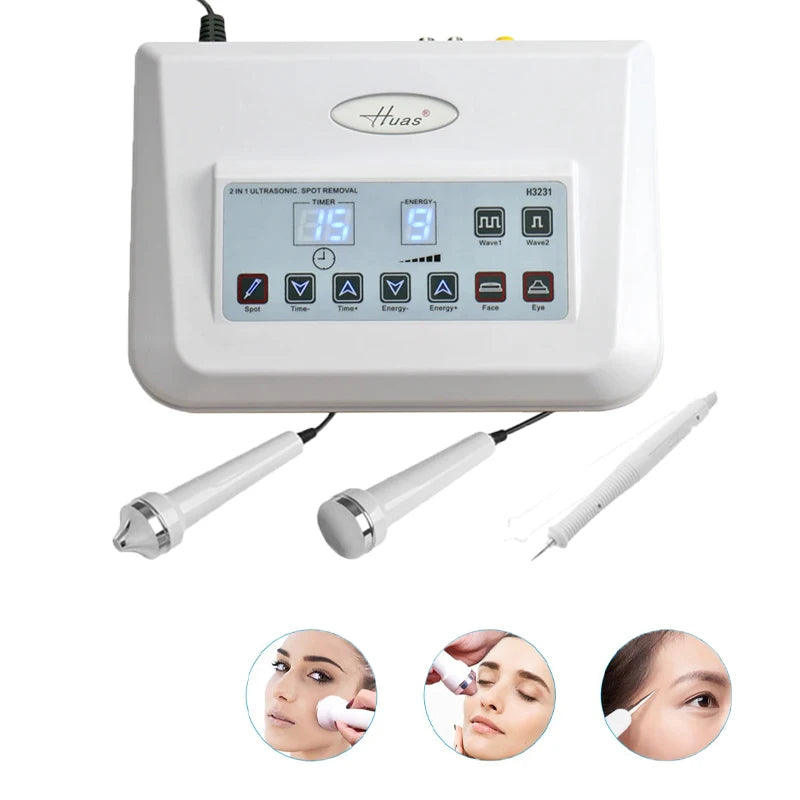 Three  one ultrasonic machine for deep cleaning and beauty removal of spots and tattoos ultrasonic facial and body skin machine