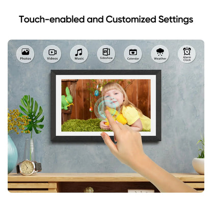 ARZOPA Digital Picture Frame 15.6" Large Wifi Digital Electronic Photo Frame with 32GB Storage, 1920x1080 FHD Touch Screen