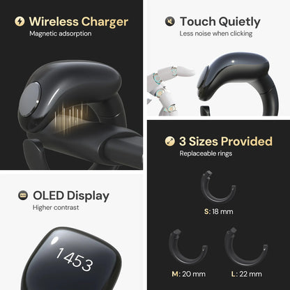 XIAOA Digital Counter Smart Ring Waterproof Muslin Smart Tasbih Zikr Ring Muslim prayer smart ring hajj and umrah gifts