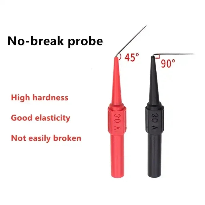 10Pcs 30V Diagnostic Tools Multimeter Test Lead Extention Back Piercing Needle Tip Probes Car Automotive Test Probe Kit 0.7MM