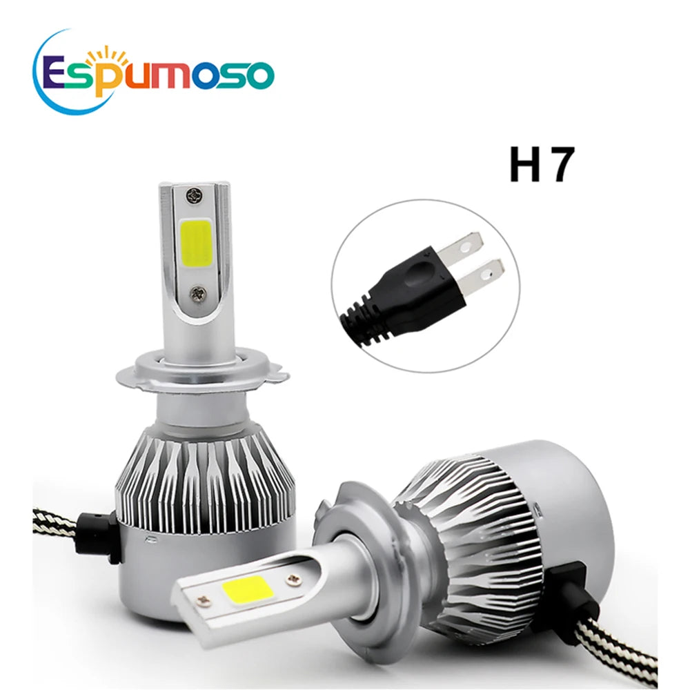 2pcs Led Bulb C6 h7 Automotive Led for Car Headlight H10 H4  H8 H9 H11 H13 9004 9005 9006 9007 880 H27 Lenses for Headlights