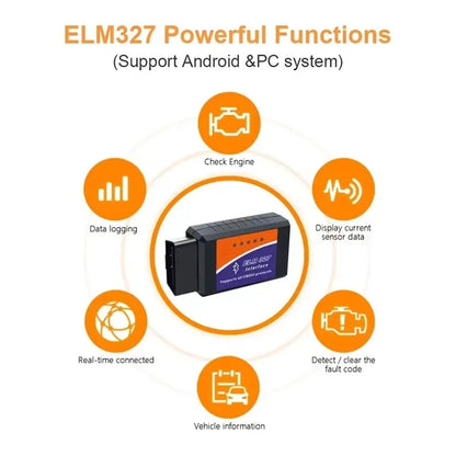 ELM327 V2.1 OBD2 Scanner Bluetooth Car Diagnostic Tool For Android /IOS Code Reader Automotive Fault Detector