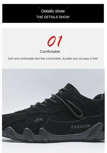 Men's breathable and anti slip work shoes, fashionable sports shoes, men's outdoor hiking shoes, skateboarding shoes