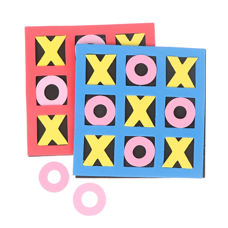 1PC Parent-Child Leisure Board Game Jiugongge XO Chessboard Funny Developing Intelligent Educational Tic Tac Toe Toy Kids Gift