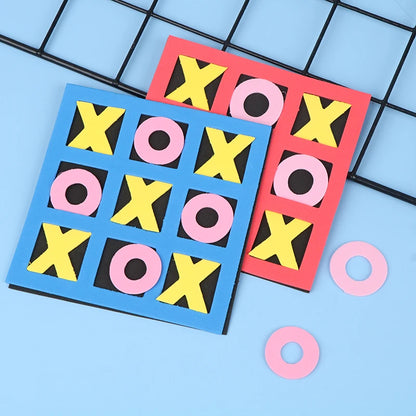 1PC Parent-Child Leisure Board Game Jiugongge XO Chessboard Funny Developing Intelligent Educational Tic Tac Toe Toy Kids Gift