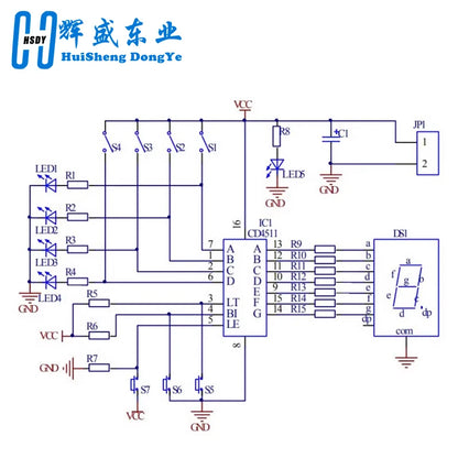 Decoding Display Electronic Manufacturing Loose Parts Training and Teaching Kit DIY Welding Matching Skills Simulation