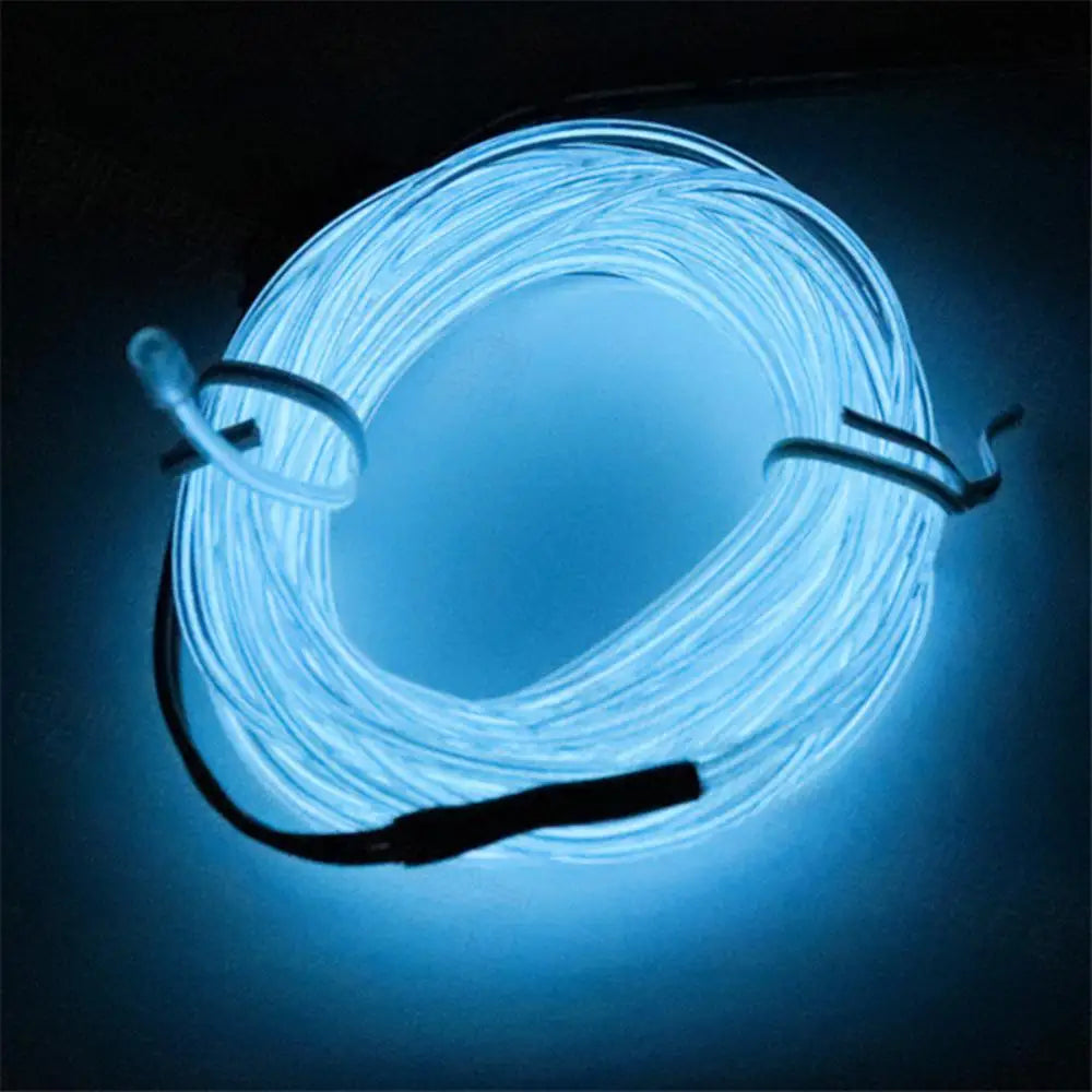 New Car Environment El Wire LED USB Flexible Neon Interior Lights Assembly RGB Light For Automotive Decoration Lighting Accessor