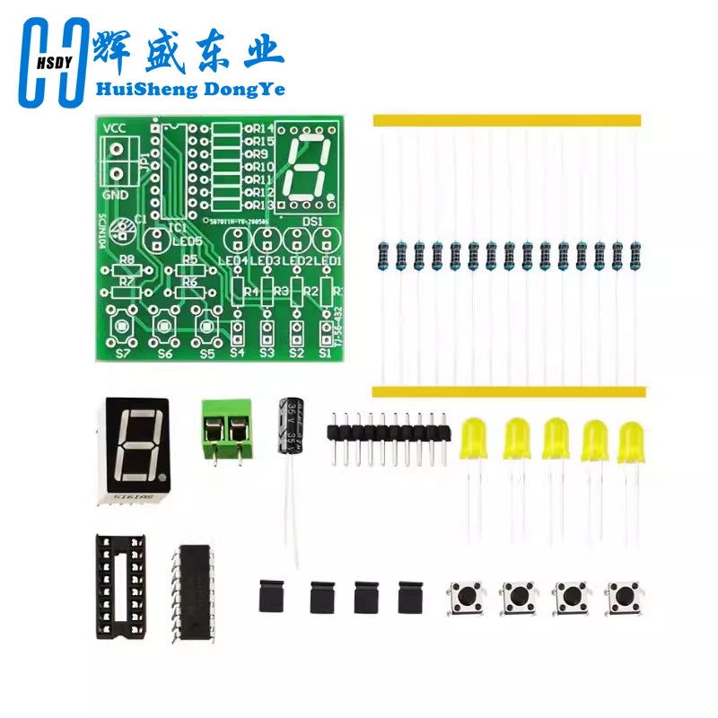 Decoding Display Electronic Manufacturing Loose Parts Training and Teaching Kit DIY Welding Matching Skills Simulation