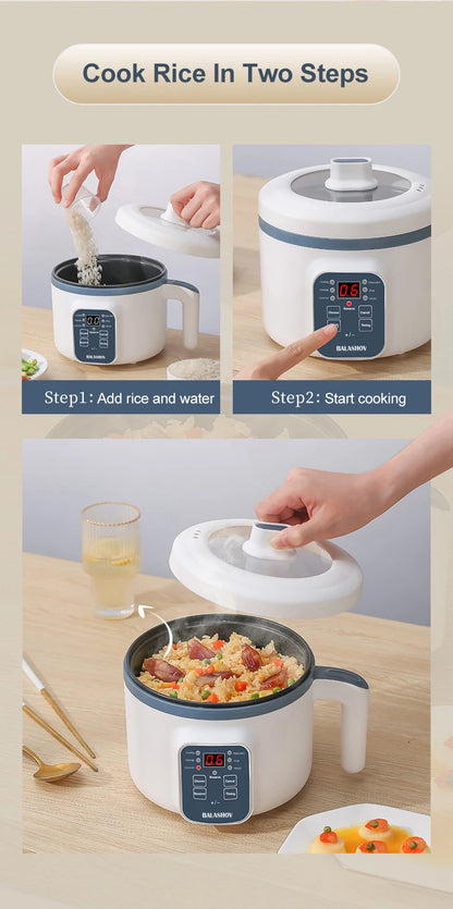 110V/220V Electric Rice Cooker Multicooker Multifunction Pot Mini Hotpot Appliances for The Kitchen and Home Pots Offers