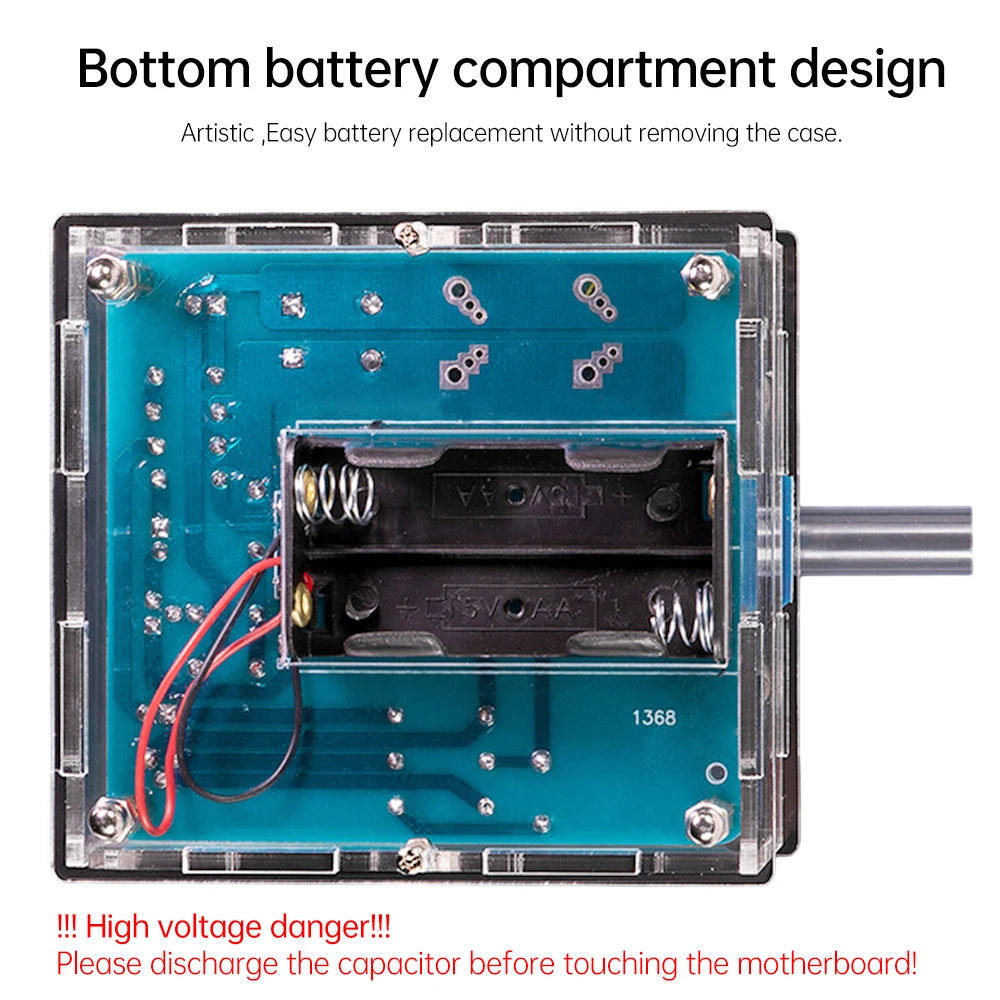 Electric Magnetic Transmitter DIY Electronics Kit Shooting Game Mini Voltage Converter Module Soldering Projects for STEM Learn