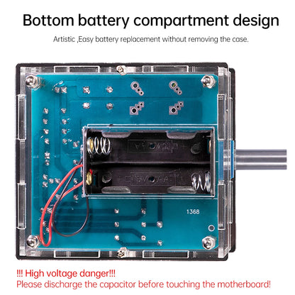 Electric Magnetic Transmitter DIY Electronics Kit Shooting Game Mini Voltage Converter Module Soldering Projects for STEM Learn